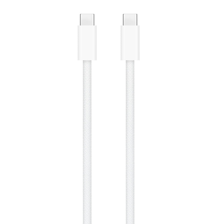 Apple 240W USB-C charging cable with white braided design for fast power delivery