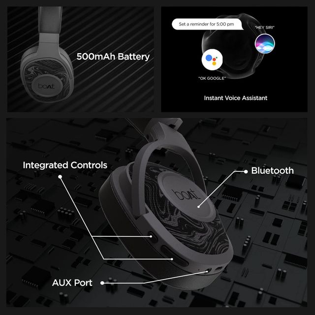 boAt Rockerz 550 Bluetooth Headphone without Mic