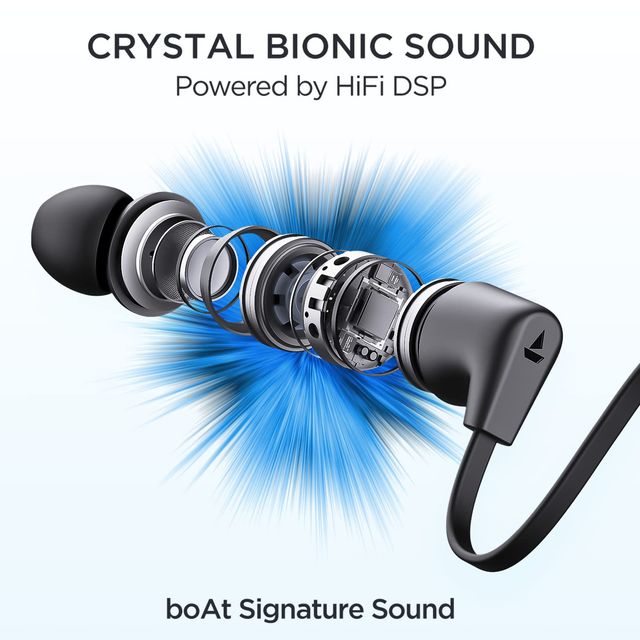 boAt Rockerz Trinity Neckband (Bluetooth 5.2, Cosmic Black