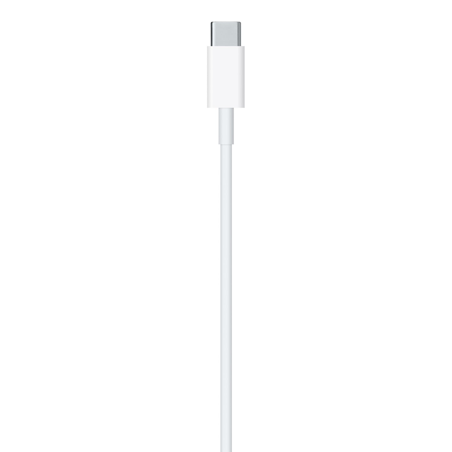 Apple fast charging Lightning cable with USB-C connector in white for quick device charging