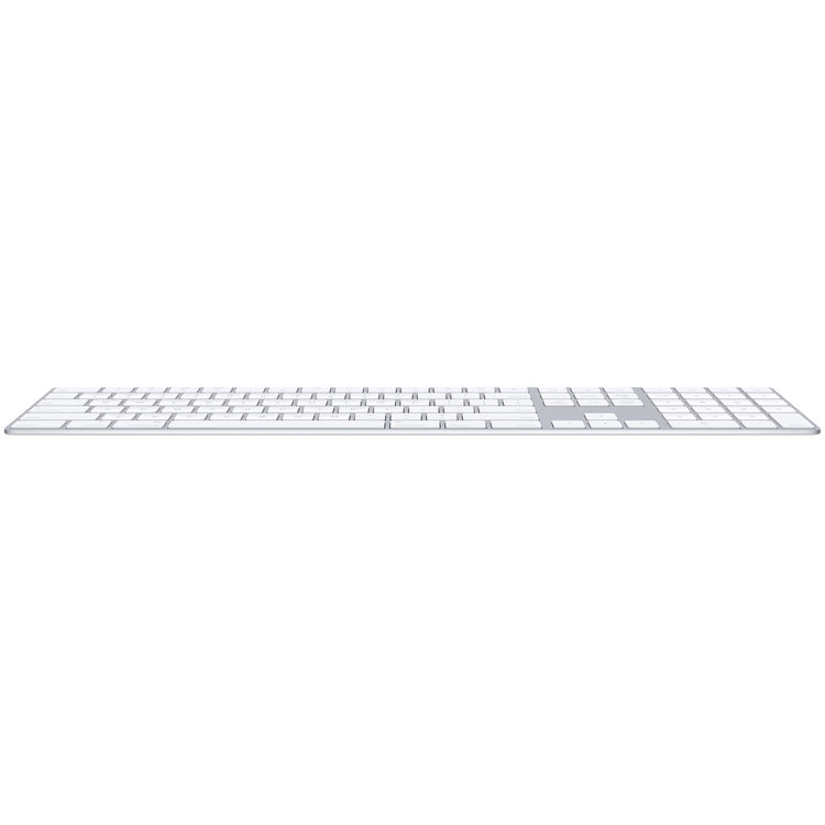 Apple Magic Keyboard with numeric keypad in white with slim profile and full key layout
