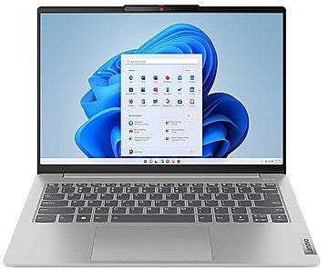 Lenovo Ideapad Slim 5i laptop with silver chassis and Windows 11 operating system display