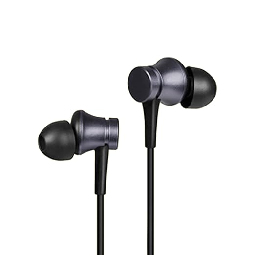 Redmi Mi wired earphones blue with black earbuds and in-line microphone for clear audio