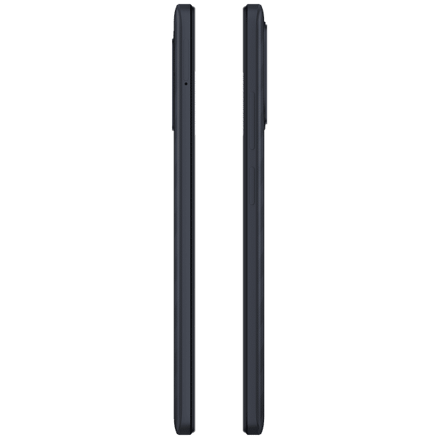 Side view of Redmi 12C 6GB RAM 128GB smartphone showing slim profile and button placement