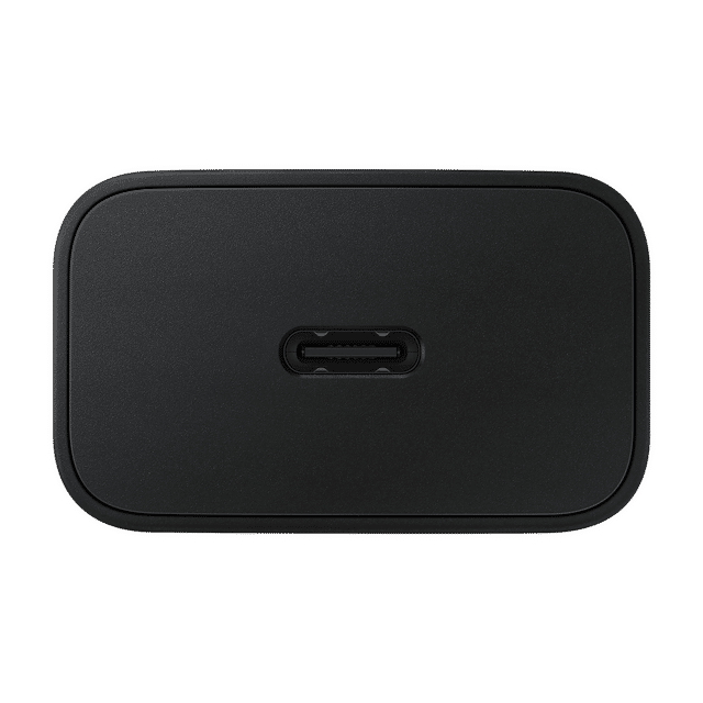Samsung 15W fast charger black compact USB Type-C charging adapter for Samsung devices