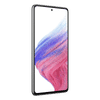 Samsung Galaxy A53 smartphone with edge-to-edge display and sleek design in white