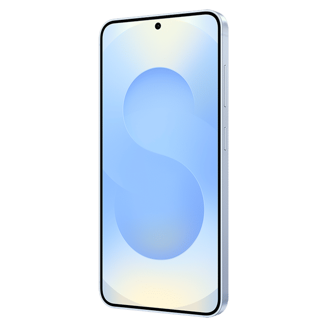 Samsung Galaxy S25 5G for sale showing front view with edge-to-edge display and punch-hole camera