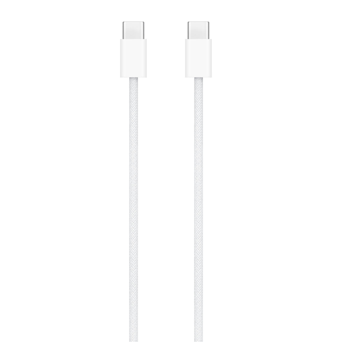 Apple 60W USB-C charging cable with white braided design for fast and reliable power delivery