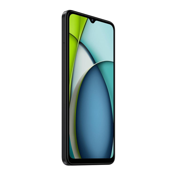 Redmi A3 64GB Midnight Black phone with slim design and large color display