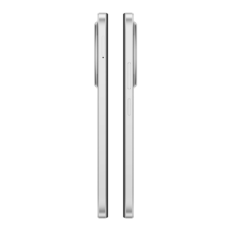 Side view of Redmi A3x 4GB RAM smartphone showing slim silver body and button placement