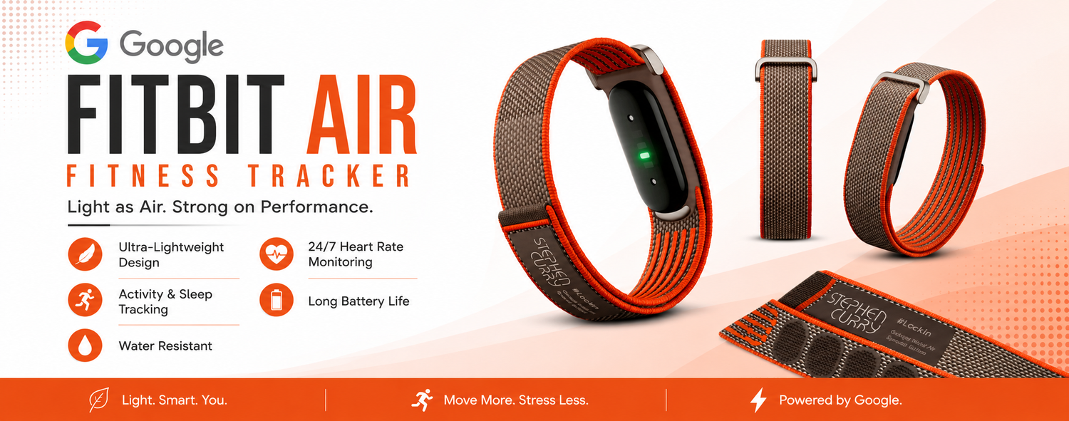 Google Fitbit Air Fitness Tracker: The Ultimate Screen-Free Health & Fitness Companion