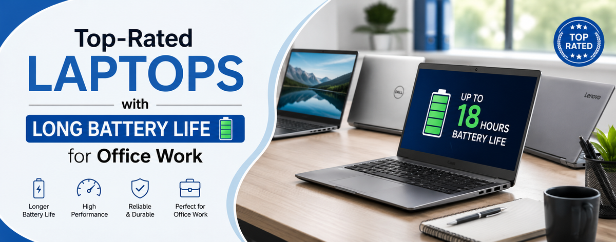 Top-Rated Laptops with Long Battery Life for Office Work