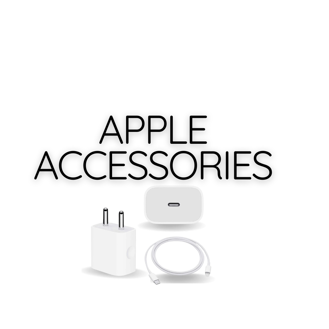 Apple accessories collection for LAPTOP including power adapter USB C charging cable and dongle