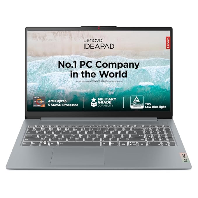 Lenovo Ideapad Slim 3 features Intel Core i3-1215U, 8GB LPDDR5, 512GB SSD, Windows 11, 15.6-inch display, 1-year warranty