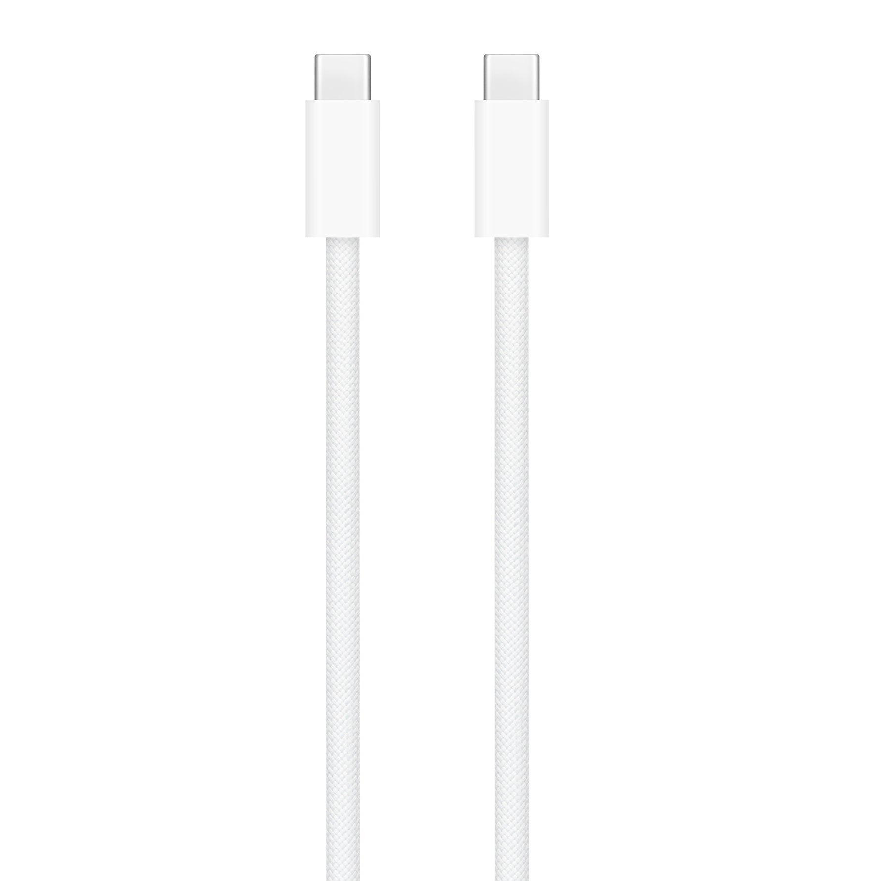 Apple 240W USB-C charging cable with white braided design for fast power delivery