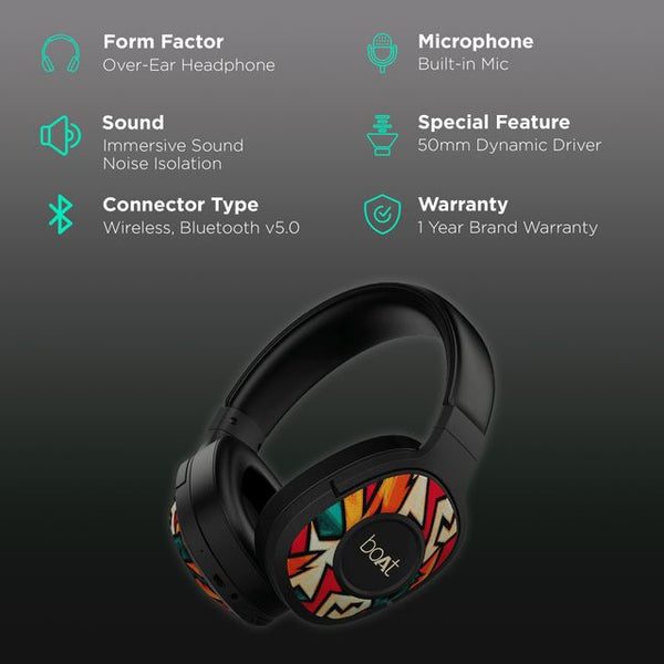 boAt Rockerz 550 Bluetooth Headphone without Mic