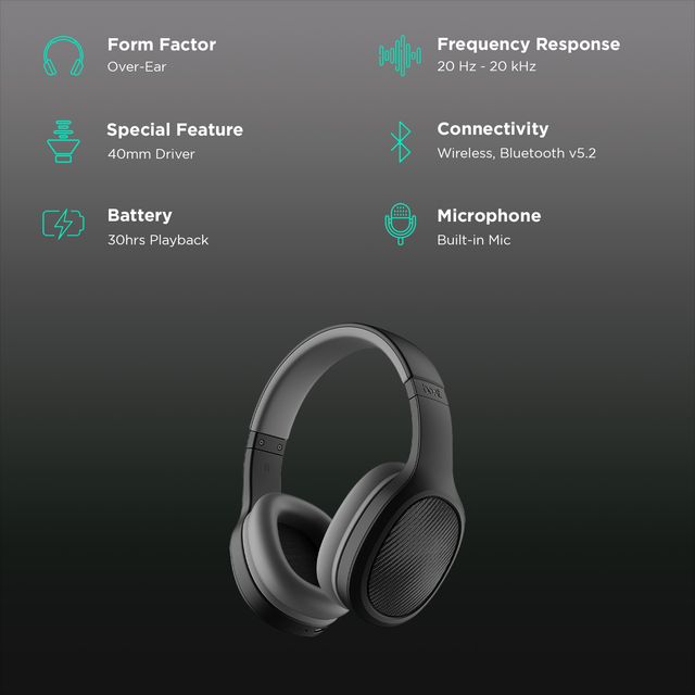 boAt Rockerz 460 Bluetooth Headphone with Mic