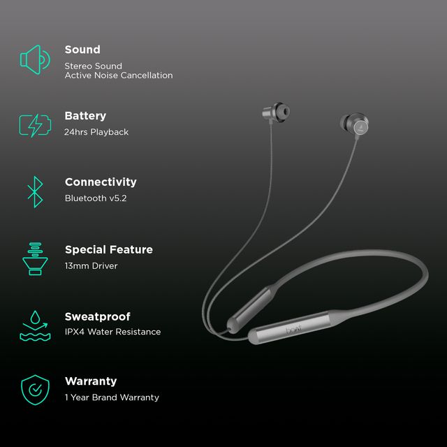 boAt Rockerz 280 ANC Bluetooth Neckband