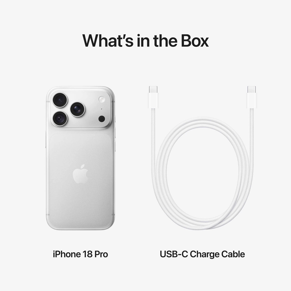 Apple iPhone 18 Pro 2TB Storage (MJT44HN/A) - Silver