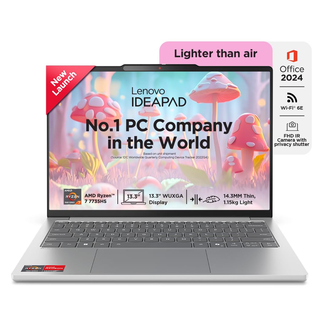 Lenovo IdeaPad Slim 5 (83J2000HIN) | Ryzen 7 7735HS | 13.3" FHD+ | 16GB | 512GB SSD