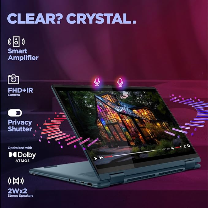 Lenovo YOGA 7i ULTRA7 – 32GB RAM | 1TB SSD | 14" FHD+ Display |(83CV00D3IN) Windows 11 | MS Office 2024 | 1-Year Warranty