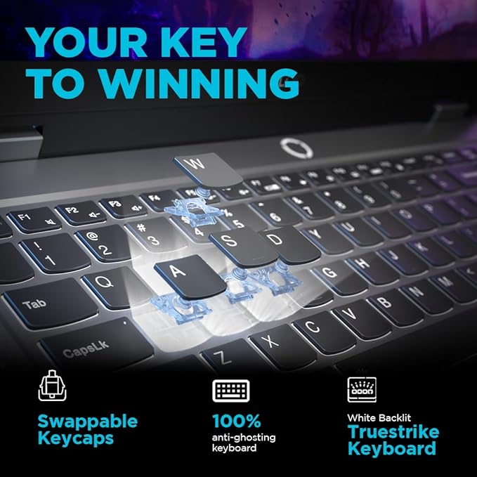Lenovo LOQ – Ryzen 5 7235HS, 24GB RAM, 512GB SSD, RTX 3050 6GB, 15.6" FHD 144Hz,(82RK00VWIN)   Windows 11, MS Office 2024H&S
