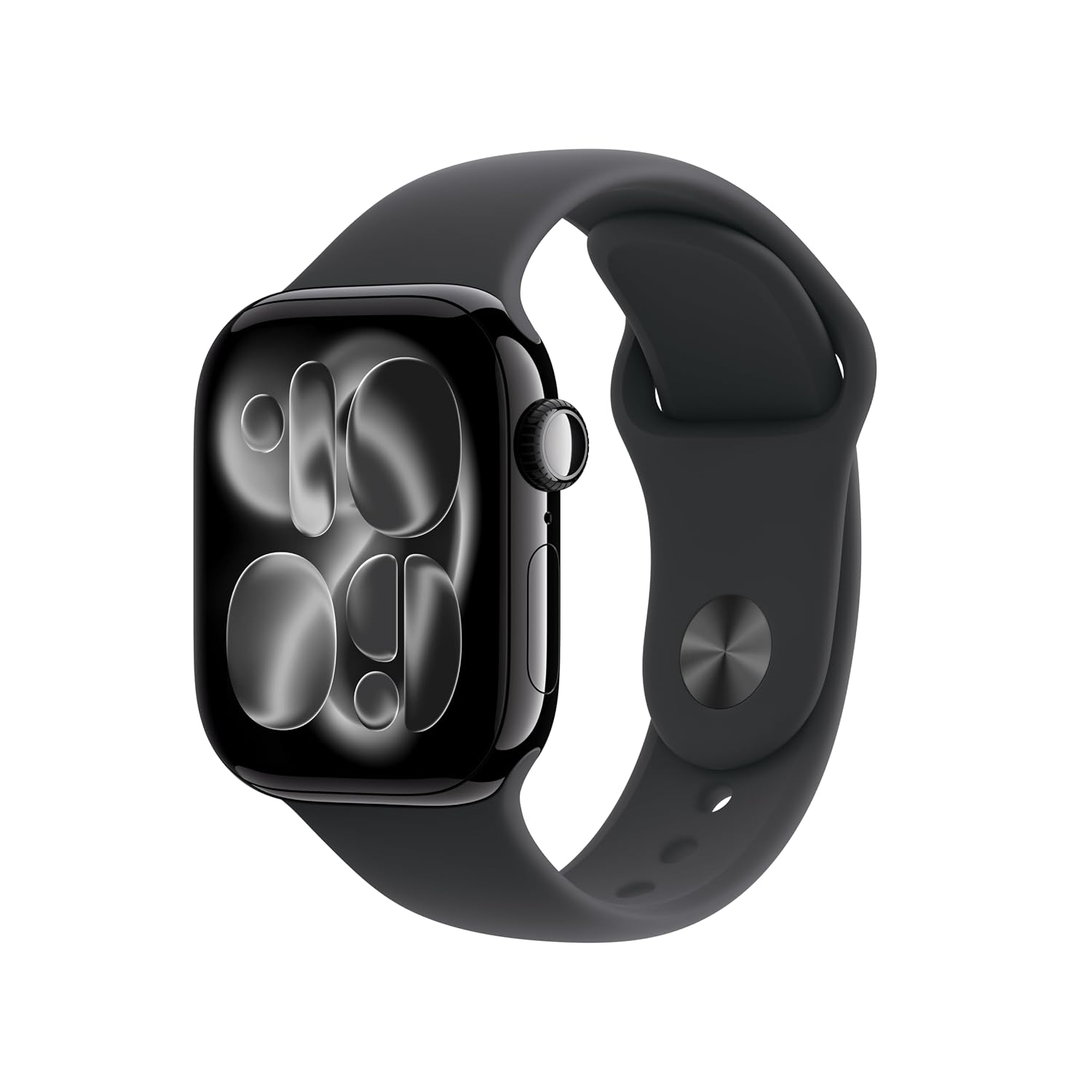 Apple Watch Series 11 GPS 42mm Aluminium Case with Jet Black Sport Band (S/M)