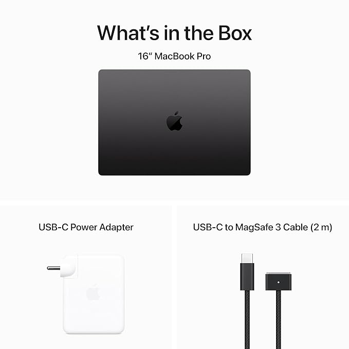 16-inch MacBook Pro (MX2X3HN/A) – Apple M4 Pro, 14-Core CPU, 20-Core GPU, 24GB RAM, 512GB SSD | Space Black