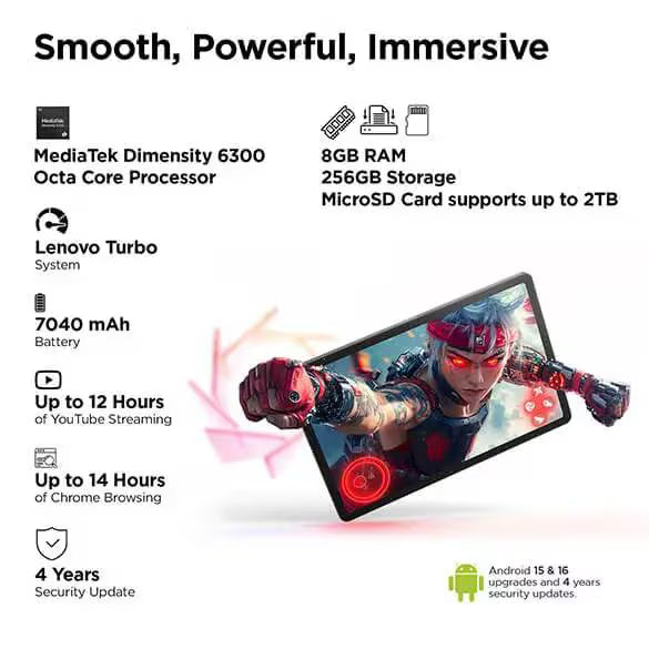 Lenovo Tab with Pen 8GB RAM 256GB Storage (ZAFM0706IN)