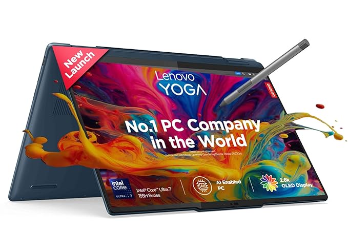 Lenovo YOGA 7i ULTRA7 – 32GB RAM | 1TB SSD | 14" FHD+ Display |(83CV00D3IN) Windows 11 | MS Office 2024 | 1-Year Warranty