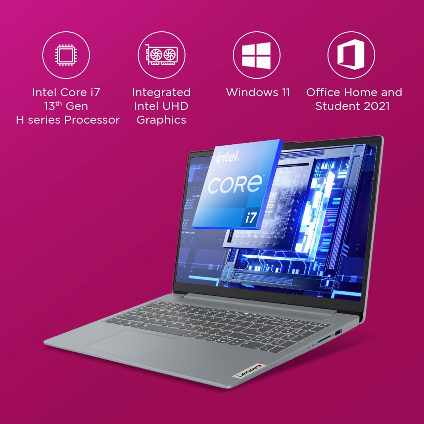Lenovo IdeaPad Slim 3 (83EM009YIN) | i7-13620H | 16GB | 512GB | 15.6" FHD