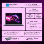 Lenovo IdeaPad Slim 3i (83K00B8IN) | i5-13420H | 16GB | 512GB SSD | 15.3" FHD 300 nits