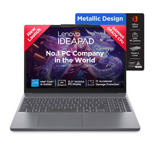 Lenovo IdeaPad Slim 3 | Intel Core i7-13620H | 16GB DDR5 | 512GB SSD | Windows 11 | MS Office 2024 | 15.6" FHD 300 nits | 1 Year Warranty