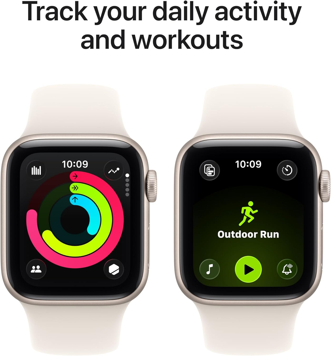 Apple Watch SE 3 GPS 40mm Aluminium Case Starlight Sport Band (S/M)