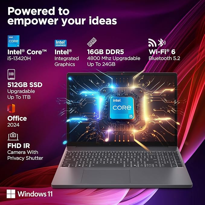 Lenovo IdeaPad Slim 3i (83EM009YIN) | i5-13420H | 16GB | 512GB SSD | 15.3" FHD