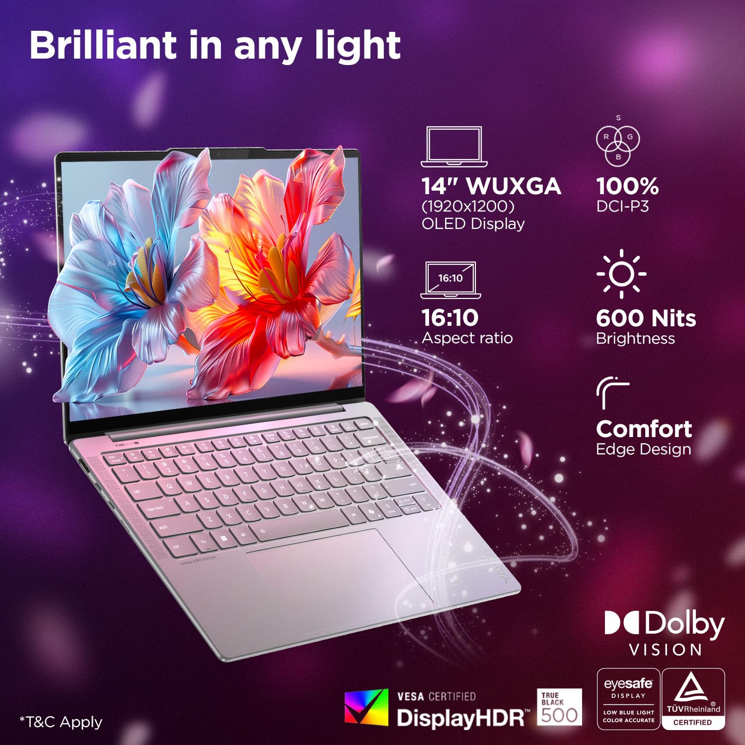 Lenovo Yoga Slim 7 Aura Edition (83JX005FIN) | Ultra 5 226V | 14" OLED | 16GB | 1TB SSD