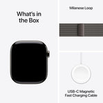 Apple Watch Series 11 GPS + Cellular 46mm Slate Titanium Case with Slate Milanese Loop (M/L)