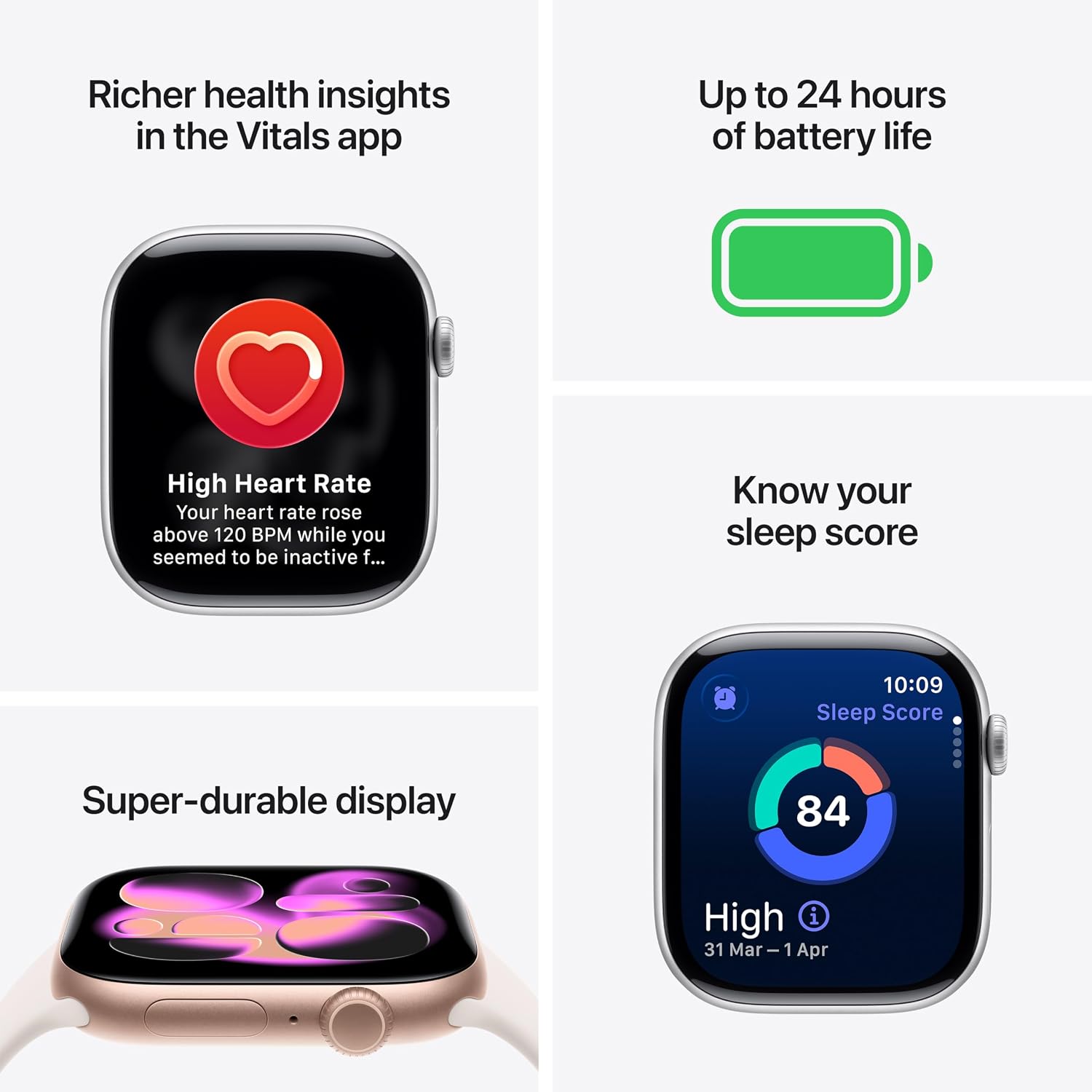 Apple Watch Series 11 GPS 42mm Aluminium Case with Jet Black Sport Band (S/M)