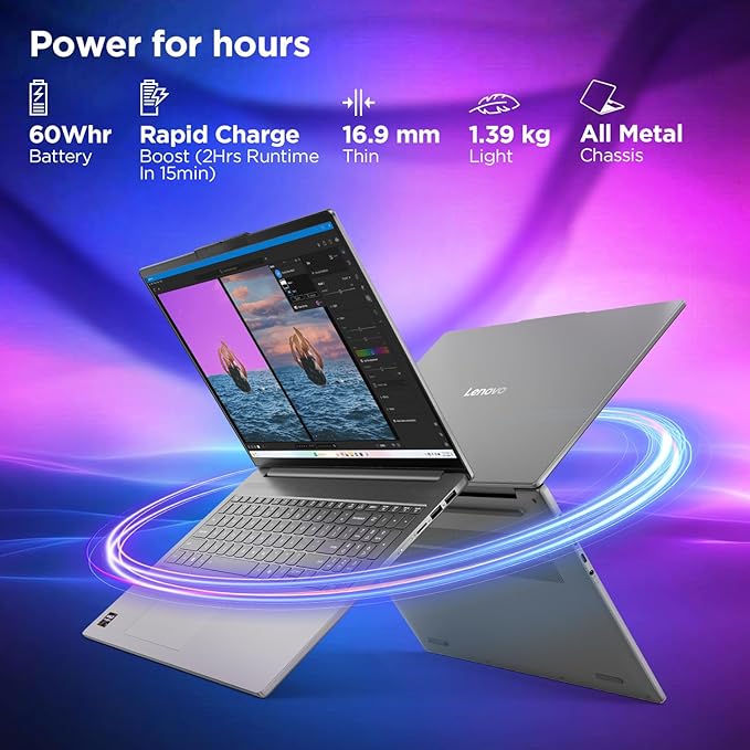 Lenovo Ideapad Slim 5 Ryzen 7 AI | 24GB RAM | 1TB SSD | 14" FHD+ 400 NITS |(83HX001NIN) Windows 11 + MS Office 2024 | 1 Year ADP