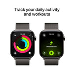 Apple Watch Series 11 GPS + Cellular 46mm Slate Titanium Case with Slate Milanese Loop (M/L)