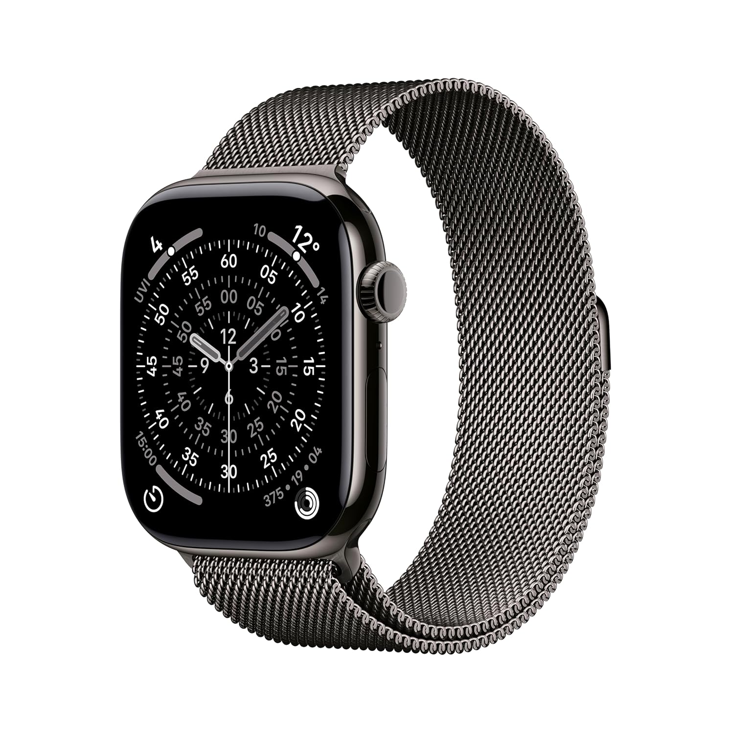 Apple Watch Series 11 GPS + Cellular 46mm Slate Titanium Case with Slate Milanese Loop (M/L)