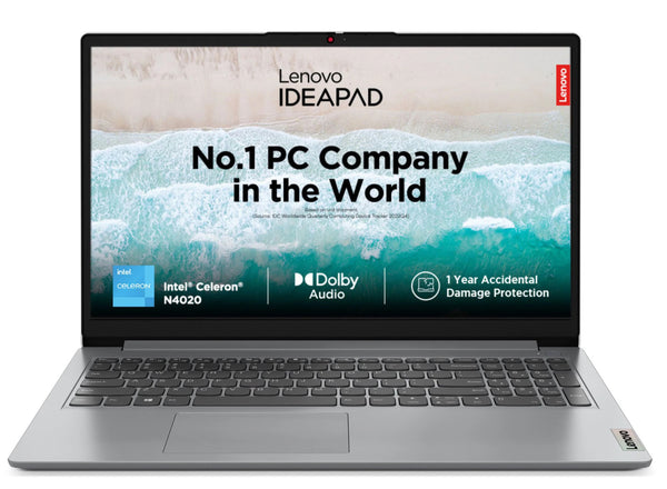 Lenovo Ideapad 1 (82LX00F7IN) Intel Celeron | 8GB RAM | 512GB SSD | 15.6" Display | 1 Year Warranty