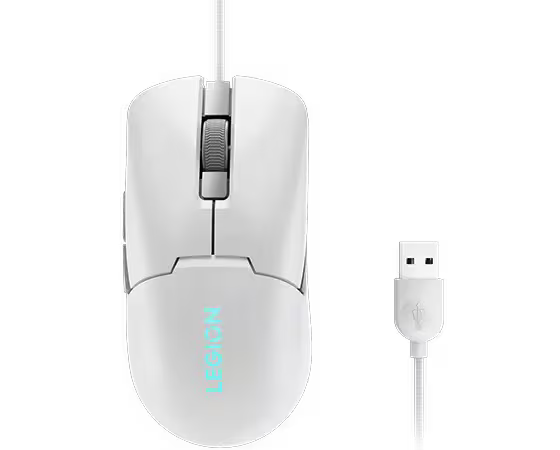 Lenovo Wired M300s RGB Mouse White (GY51H47351)