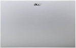 Silver Acer TravelLite i3 laptop with sleek minimalist design and Acer logo on lid