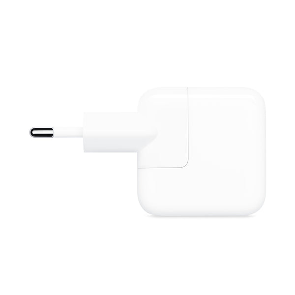 Apple 12W USB Power Adapter in white for fast and efficient device charging