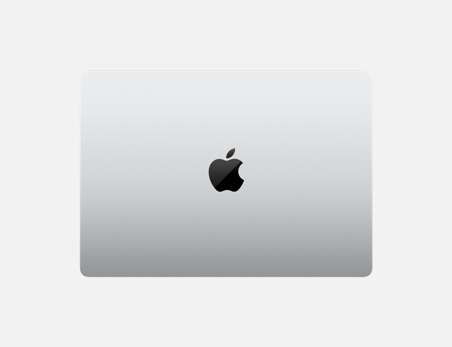 Apple 14-inch MacBook Pro M4 laptop closed showing sleek silver design with black Apple logo