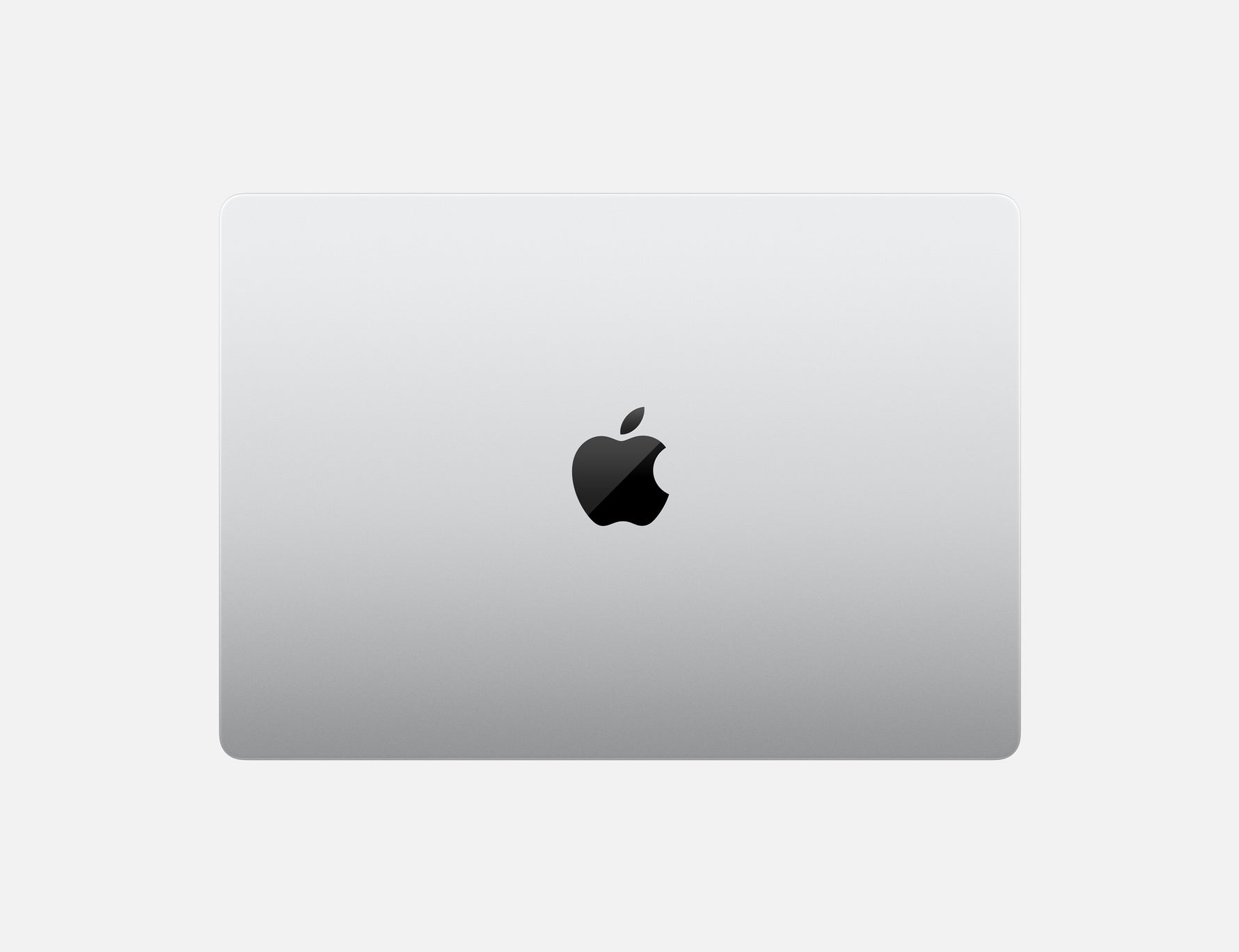 Apple 14-inch MacBook Pro M4 laptop closed showing sleek silver design with black Apple logo