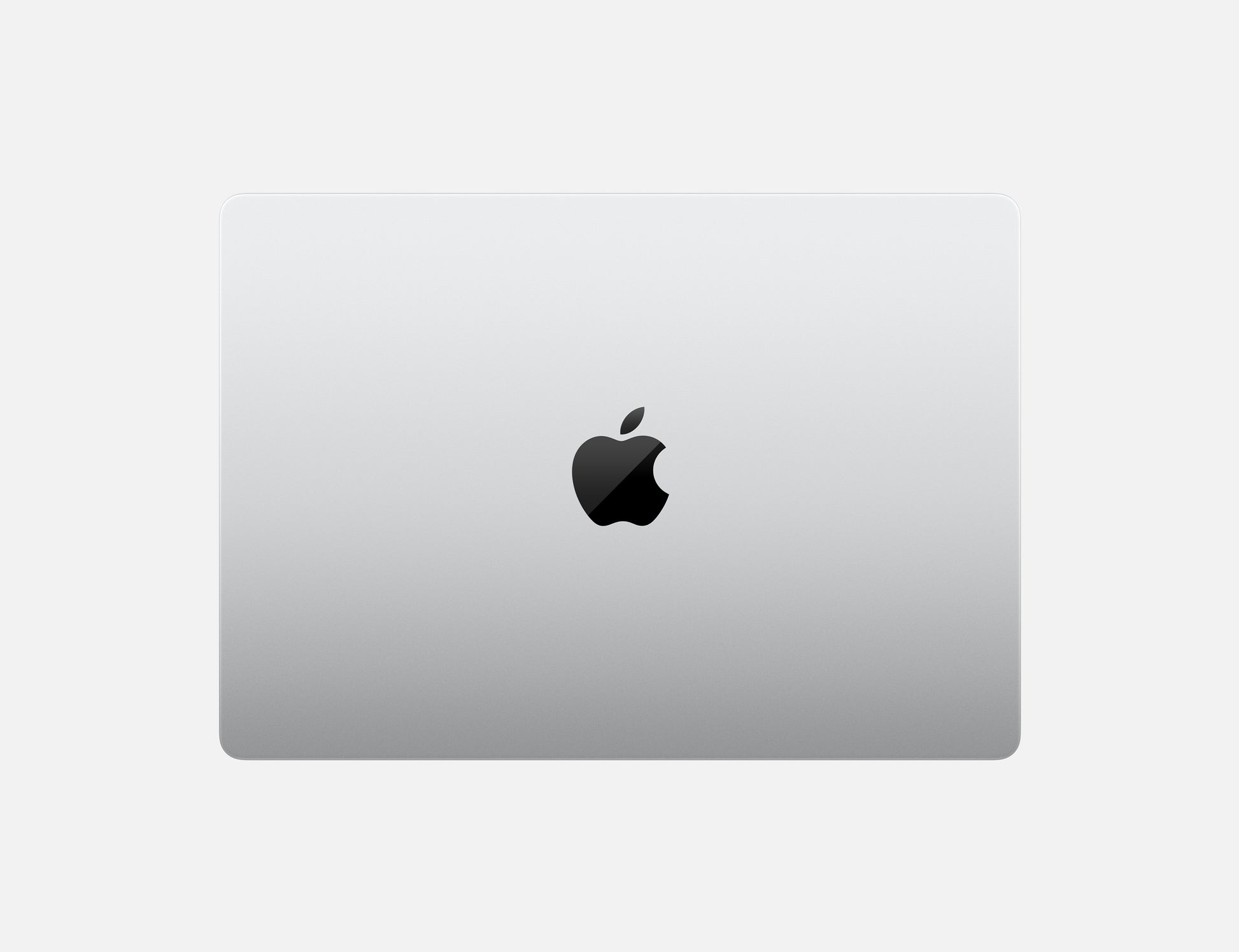Apple 14-inch MacBook Pro M4 laptop closed showing sleek silver design with black Apple logo