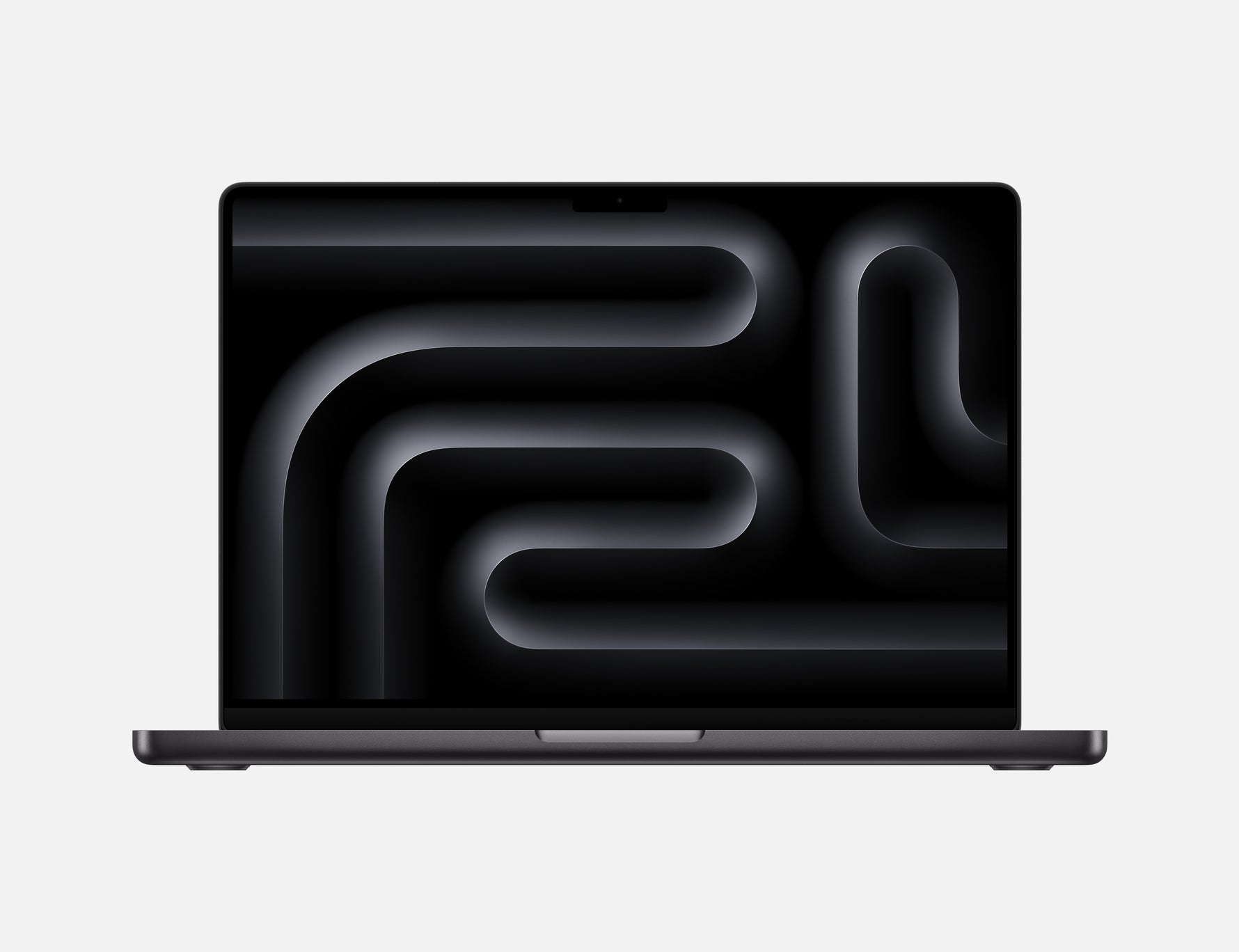 Apple 14-inch MacBook Pro M4 laptop with sleek black display and slim design