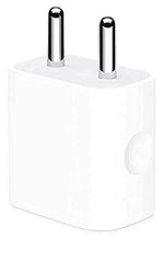 Apple 20W USB-C charger adapter with compact white design and two metal prongs